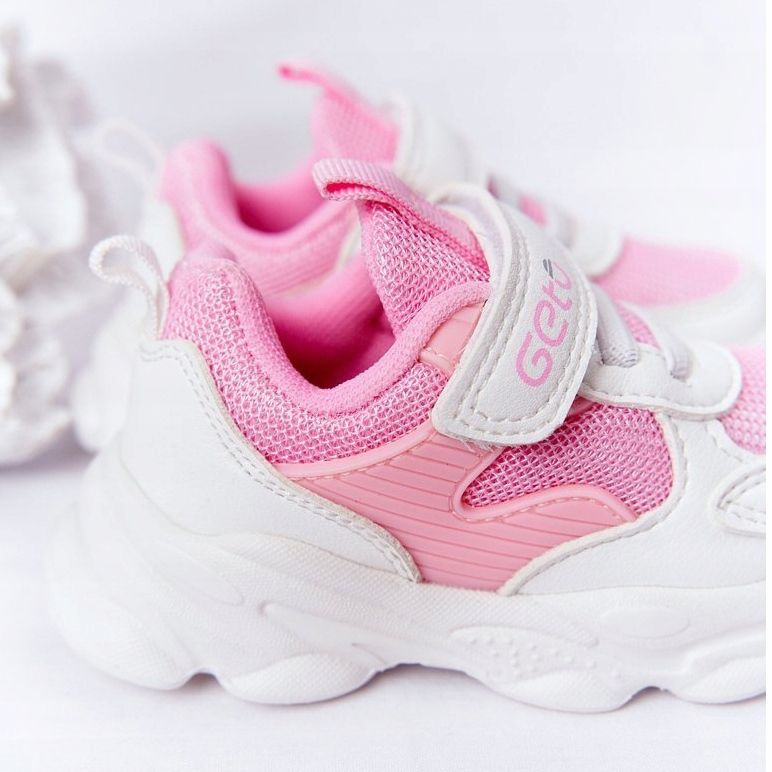 Zapatillas Deportivas Infantiles Zapatillas Blancas y Rosas Azúcar blanco rosado 1