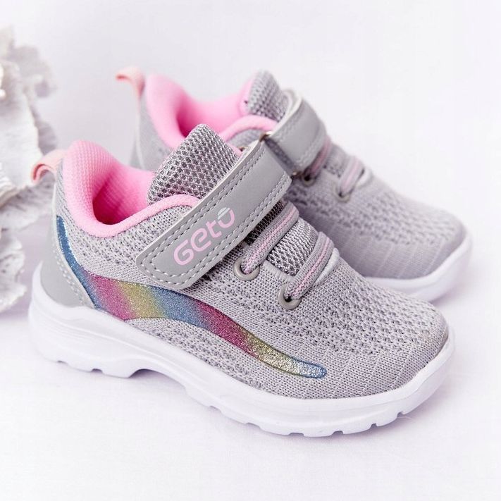 Zapatos deportivos para niños Zapatillas deportivas Gris Ready Go! rosa multicolor 1