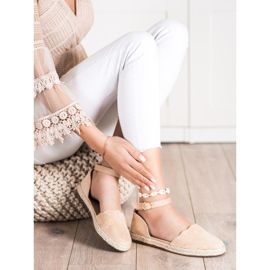 S. BARSKI Alpargatas beige con hebilla S.BARSKI 2