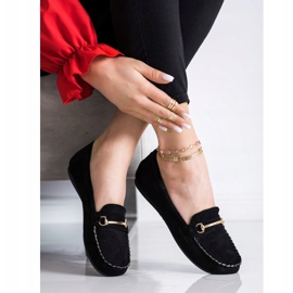 SHELOVET Mocasines Kalsic de ante negro 3