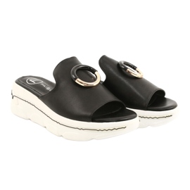 Filippo Zapatillas cómodas en la plataforma FILI PPO DK2318 / 21 BK negro dorado 4 Filippo Zapatillas cómodas en la plataforma FILI PPO DK2318 / 21 BK negro dorado 4