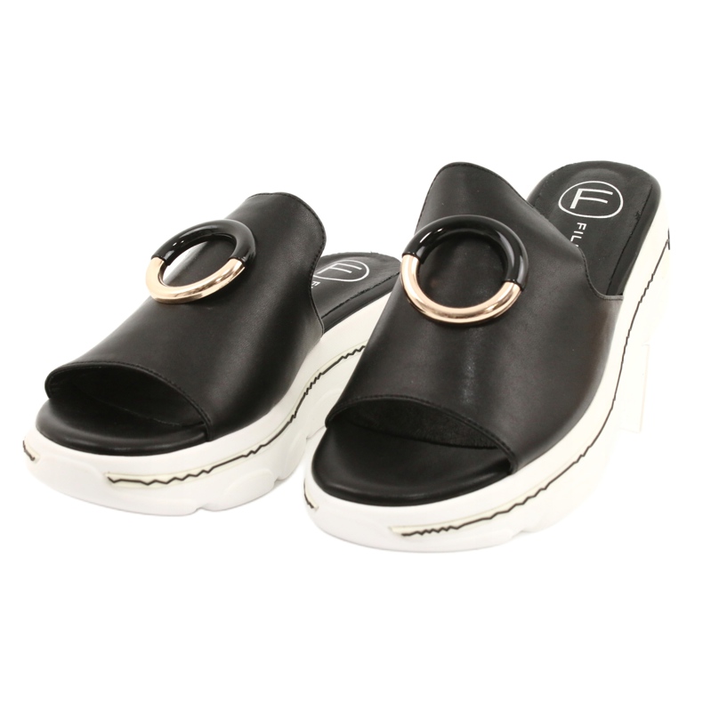 Filippo Zapatillas cómodas en la plataforma FILI PPO DK2318 / 21 BK negro dorado 1 Filippo Zapatillas cómodas en la plataforma FILI PPO DK2318 / 21 BK negro dorado 1