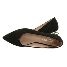 Salón con Tacones Dorados FILIPPO DP2091 / 21 BK negro 6
