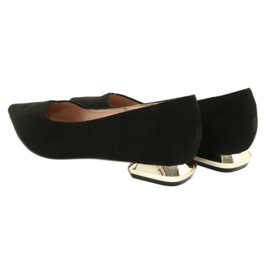 Salón con Tacones Dorados FILIPPO DP2091 / 21 BK negro 7