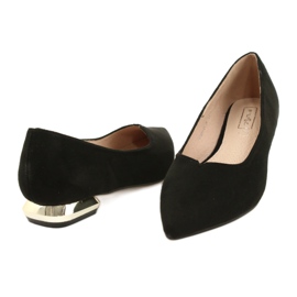 Salón con Tacones Dorados FILIPPO DP2091 / 21 BK negro 4