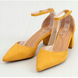 Zapatos abiertos miel 7584 Amarillo 3