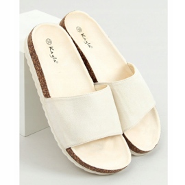 Zapatillas mujer corcho beige 38840 Beige 3