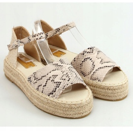 Alpargatas Punta Abierta A663-ESP-1 Snake beige 3