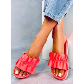 Zapatillas de mujer con volante coral 38862 Watermelon Red multicolor naranja 1