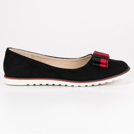 SHELOVET Bailarinas de ante negro 6