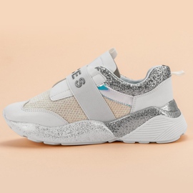 VICES Zapatos deportivos sin cordones blanco 3
