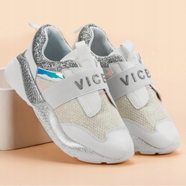 VICES Zapatos deportivos sin cordones blanco 4