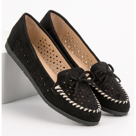 Seastar Mocasines negros calados 6