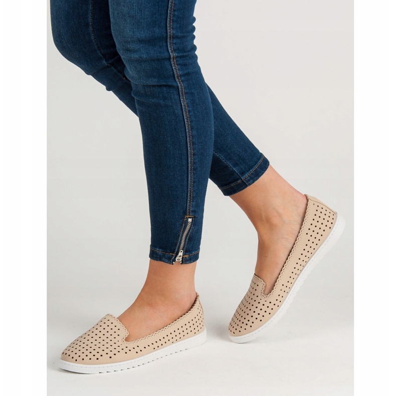 SHELOVET Señores calados beige 2