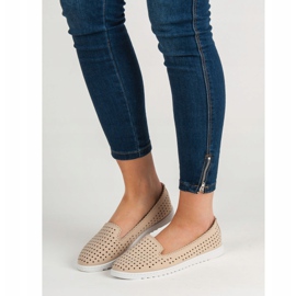 SHELOVET Señores calados beige 1