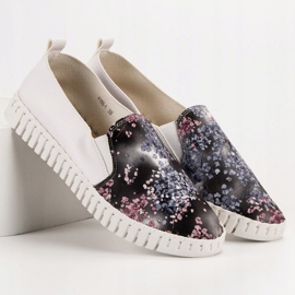 Vices Slipons con patrón blanco multicolor 4