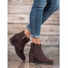 Filippo Botas con cuña oculta marrón 4
