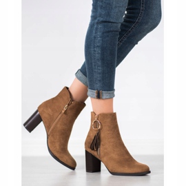Filippo Botas de gamuza con estilo marrón 6