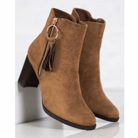Filippo Botas de gamuza con estilo marrón 5