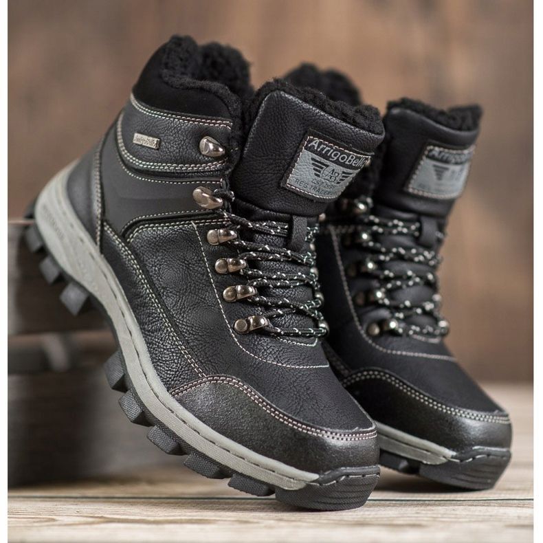 Arrigo Bello Botas de invierno con cordones negro 1 Arrigo Bello Botas de invierno con cordones negro 1
