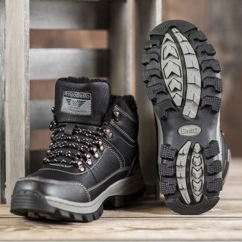 Arrigo Bello Botas de invierno con cordones negro 2 Arrigo Bello Botas de invierno con cordones negro 2