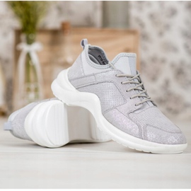 Calzado deportivo de piel VINCEZA gris 2