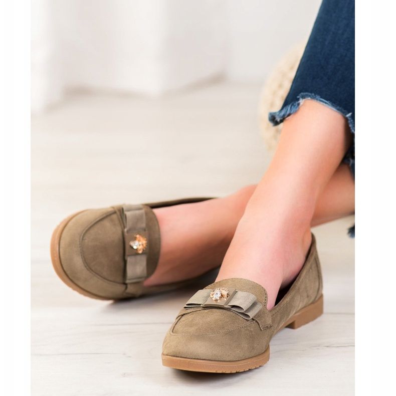 Miss Laura Señores con lazo decorativo caqui verde 2