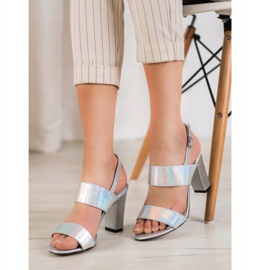 Goodin Sandalias con estilo plata 3