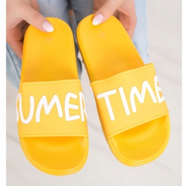 SHELOVET Zapatillas de goma amarillo 3