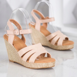 Small Swan Sandalias clásicas de cuero ecológico beige 2
