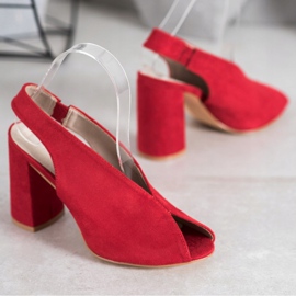 Filippo Sandalias sin cordones en una barra rojo 1 Filippo Sandalias sin cordones en una barra rojo 1