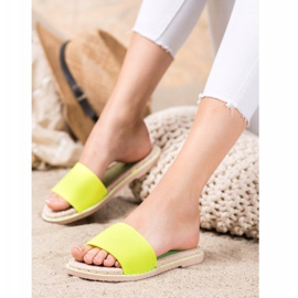 Renda Pantuflas Textiles Neón verde amarillo 1