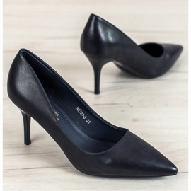Small Swan Tacones altos azul marino con estilo 2