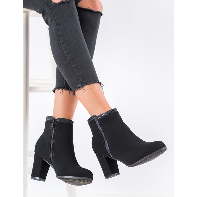 Weide Botas con estilo negro 1