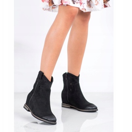Vinceza botas camperas con cuña Vincez negro 1