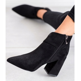Goodin Botines de gamuza en una barra negro 4