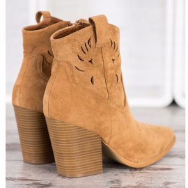 Bella Paris Botas camperas beige amarillo 3