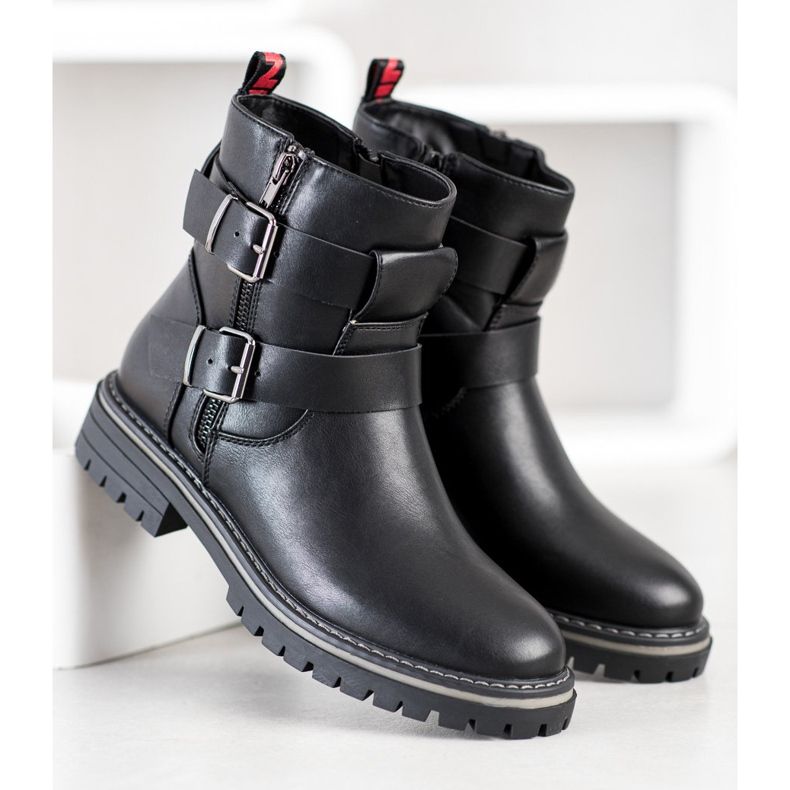 J. Star Trabajadores con hebillas negro 1