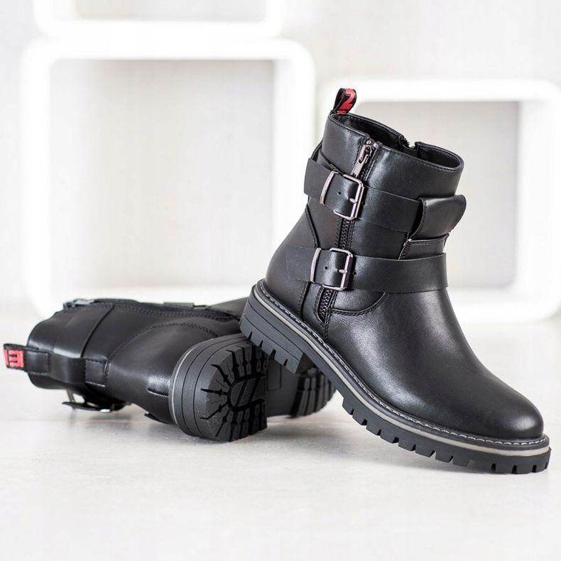 J. Star Trabajadores con hebillas negro 2