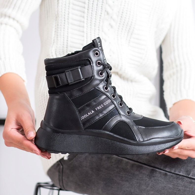 SHELOVET Botas deportivas con aislamiento negro 2