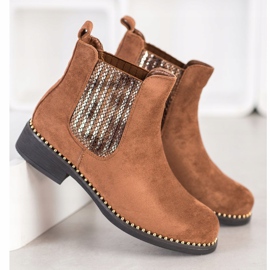 SHELOVET Botas Chelsea con estilo marrón 1 SHELOVET Botas Chelsea con estilo marrón 1