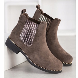 SHELOVET Botas Chelsea con estilo gris 2