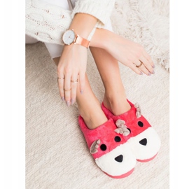 Bona Zapatillas de reno beige blanco rojo 4