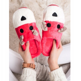 Bona Zapatillas de reno beige blanco rojo 3