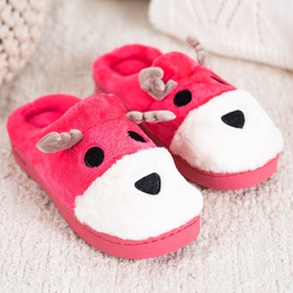 Bona Zapatillas de reno beige blanco rojo 1