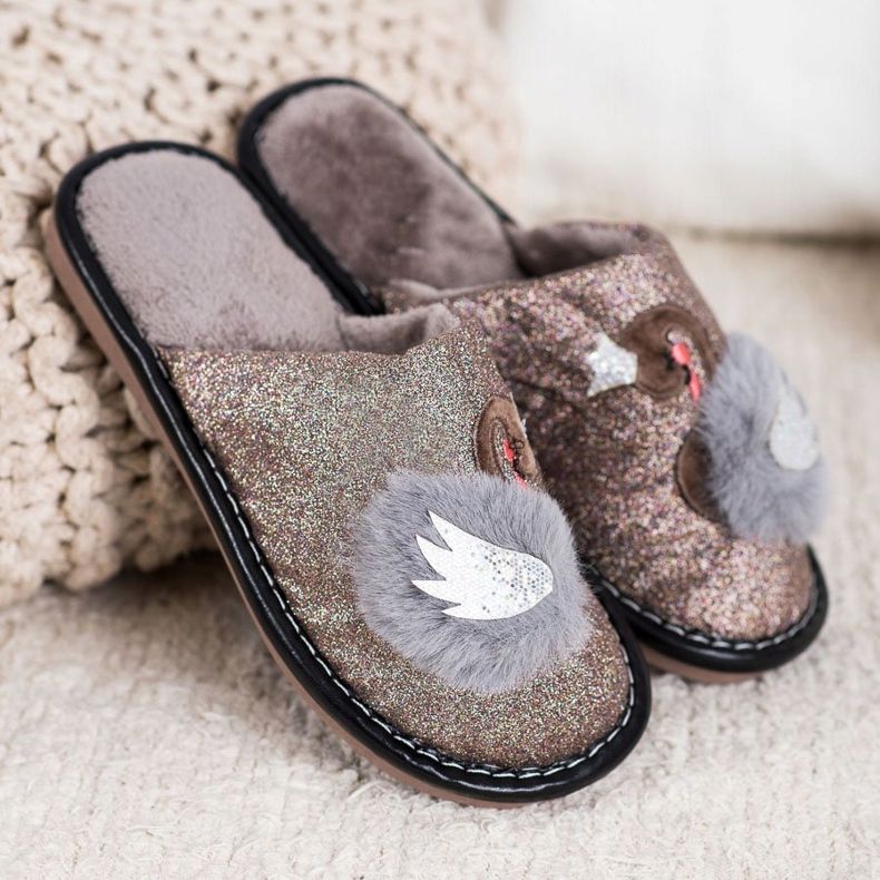 Bona Zapatillas con estilo con aplicación beige marrón 1 Bona Zapatillas con estilo con aplicación beige marrón 1