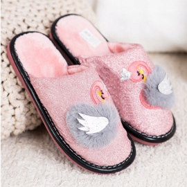 Bona Zapatillas con estilo con aplicación rosa 1