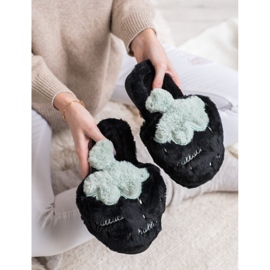 Bona Zapatillas de fresa negro gris 2