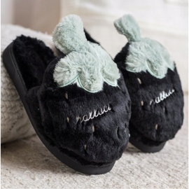 Bona Zapatillas de fresa negro gris 5