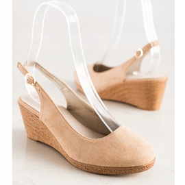 Goodin Bombas de cuña cómodas marrón 1 Goodin Bombas de cuña cómodas marrón 1